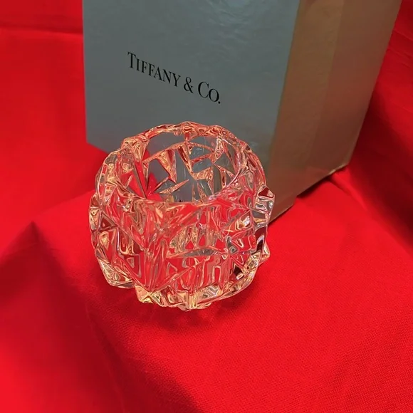 Tiffany & Co rock cut votive candle holder with box - Picture 4 of 9